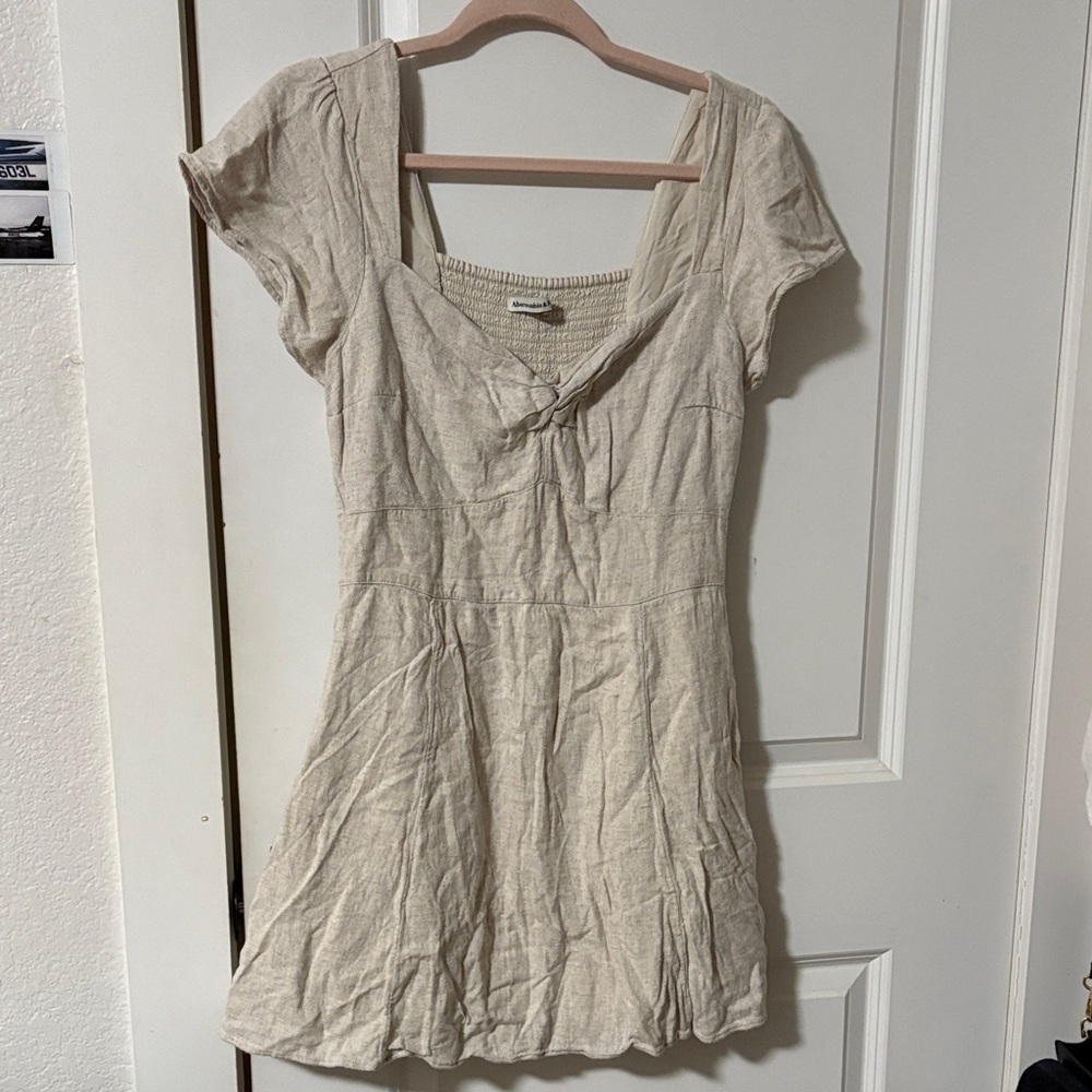 Linen beige Dress